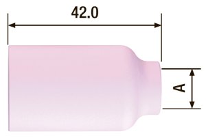 FUBAG    Сопло керамическое для газовой линзы №5 ф8 FB TIG 17-18-26 (2 шт.) в Оренбурге фото