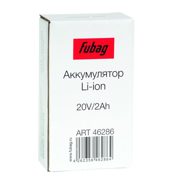 Аккумуляторная батарея FLI5S1P1202 Li-ion к бензиновым газонокосилкам FUBAG с электростартером и минирайдеру (20V/2Ah) в Оренбурге фото