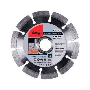 Алмазный отрезной диск FUBAG Beton Pro D125 мм/ 22.2 мм по бетону в Оренбурге фото