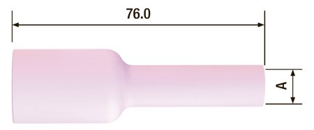 FUBAG Сопло керамическое для газовой линзы №5L ф8 FB TIG 17-18-26 (2 шт.) в Оренбурге фото