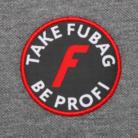 Серая рубашка-поло Fubag с красными пуговицами  размер M в Оренбурге фото