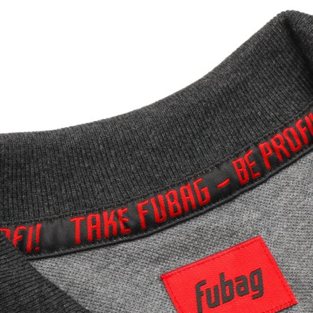 Серая рубашка-поло Fubag с красными пуговицами  размер M в Оренбурге фото
