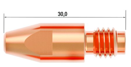 FUBAG Контактный наконечник M8 X 30мм CUCRZR 0.8мм /.030 дюйма в Оренбурге фото